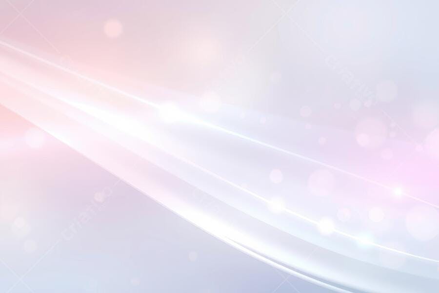 Fundo Abstrato Branco Rosa Azul Claro com Ondas e Brilho