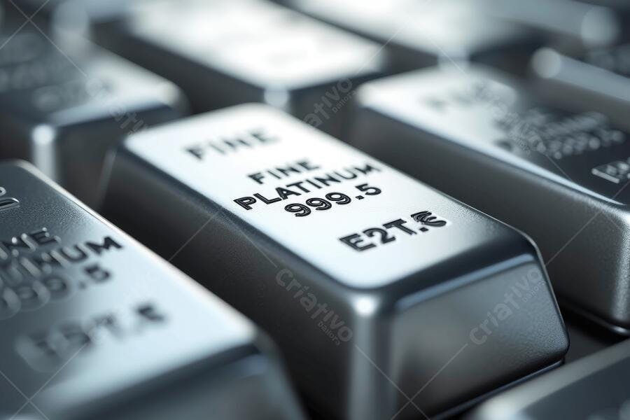 Foto Barra de Platina Fina 999 5 Investimento Financeiro