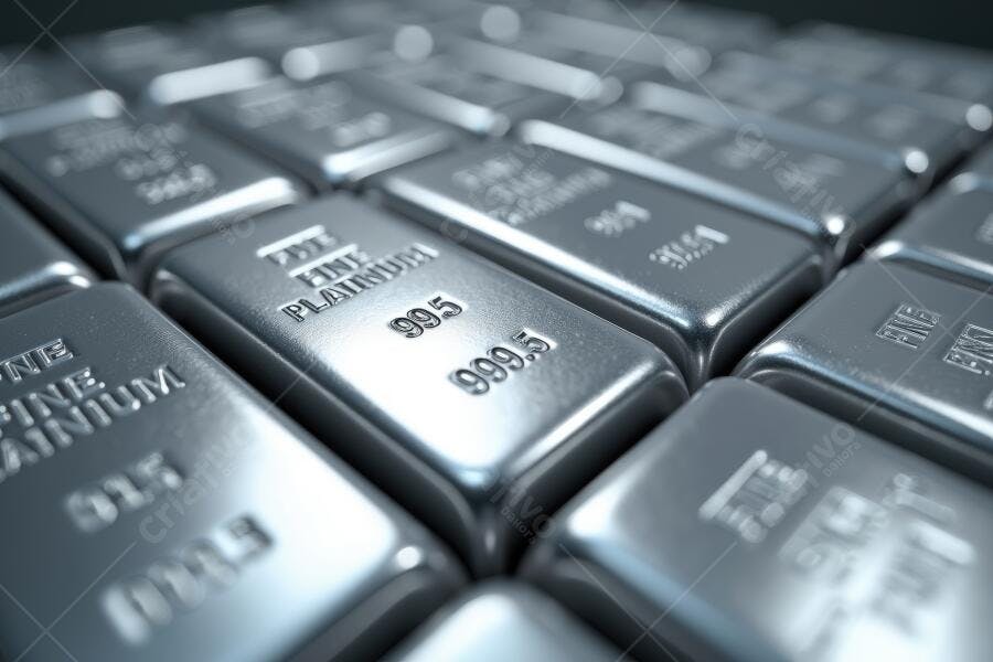 Foto Barras de Platina Fine Platinum 999.5 Metal Precioso
