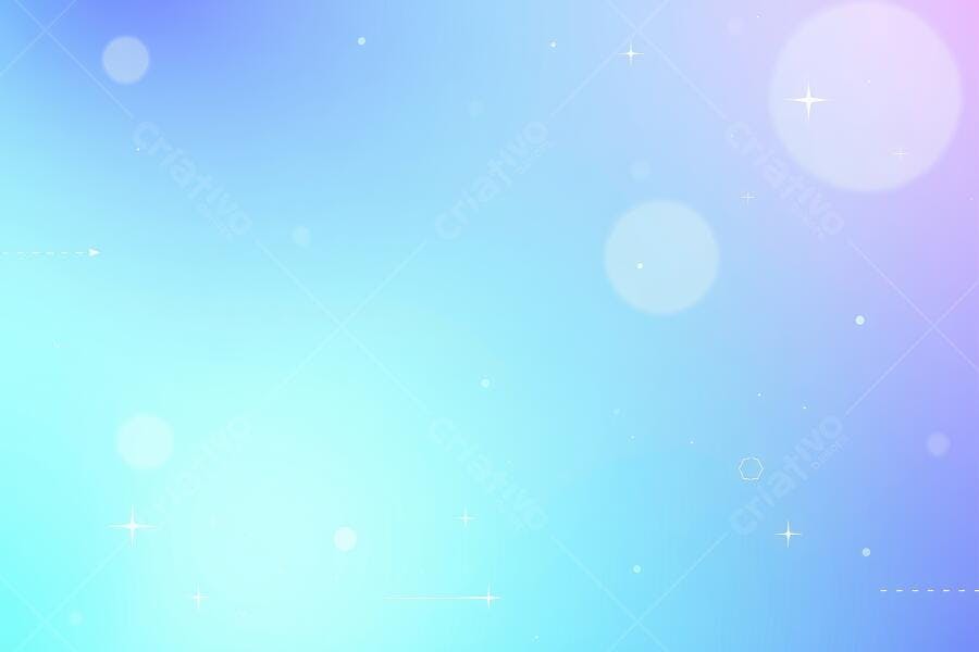 Fundo Gradiente Azul Roxo Abstrato com Bolhas e Brilhos