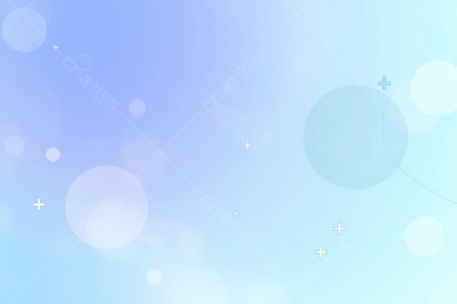 Fundo Abstrato Azul Gradiente Círculos e Brilhos Bokeh