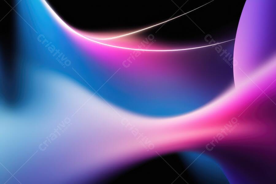 Fundo Abstrato Neon Gradiente Azul Roxo Rosa