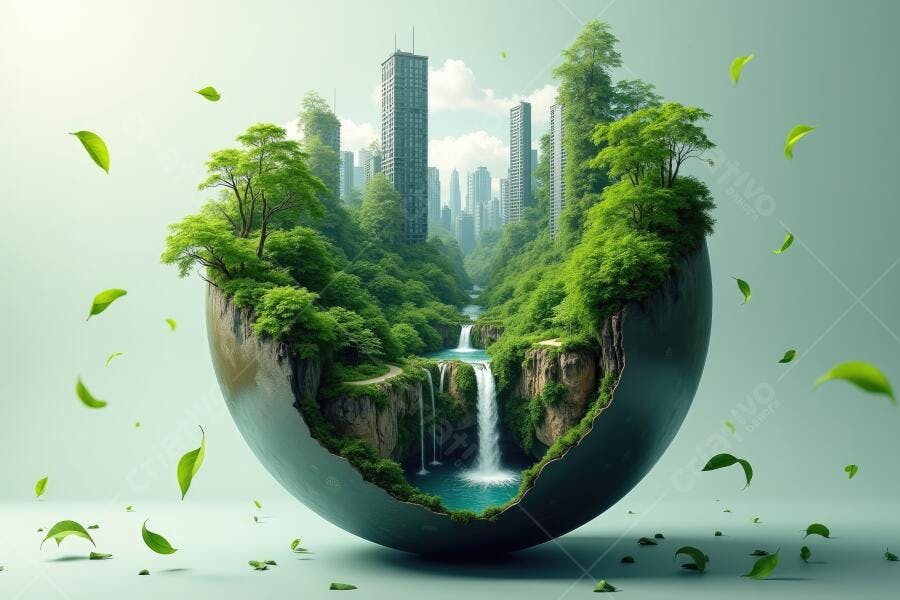 Foto Conceito Cidade Sustentável Meio Ambiente Natureza