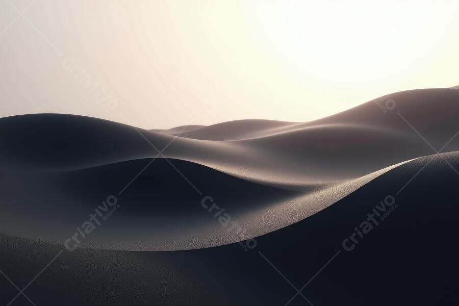 Foto Abstrata Ondas Escuras Minimalista Fundo Gradiente