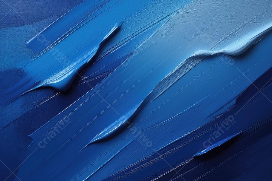Foto Textura Tinta Azul Escura Pinceladas Abstratas