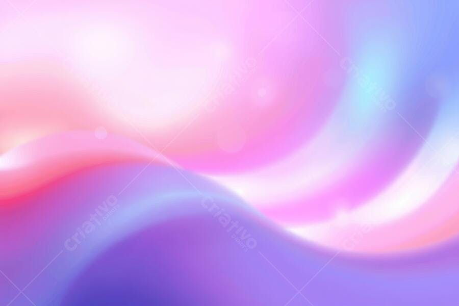 Fundo Abstrato Ondas Holográficas Rosa Roxo Azul