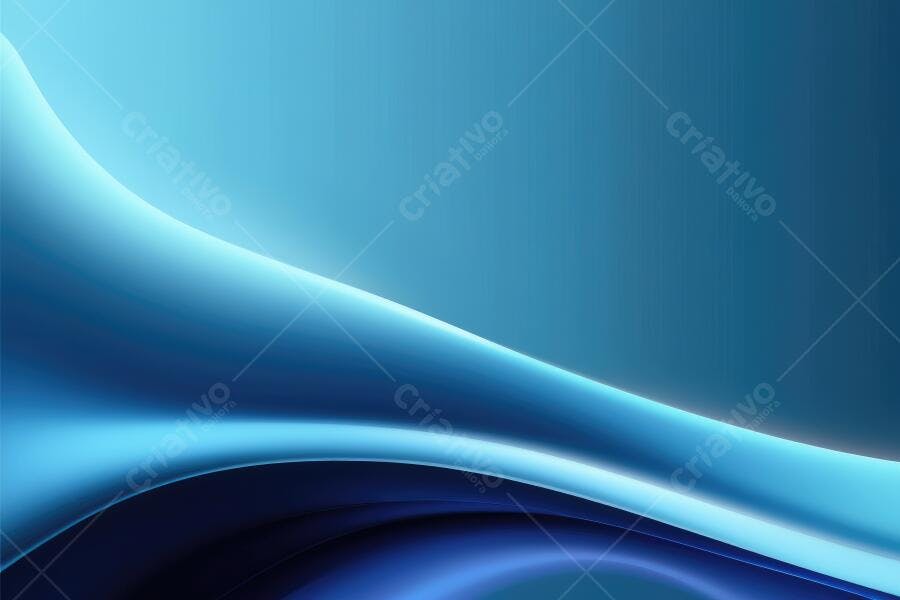 Fundo Abstrato Azul Ondas Suaves Gradiente Digital