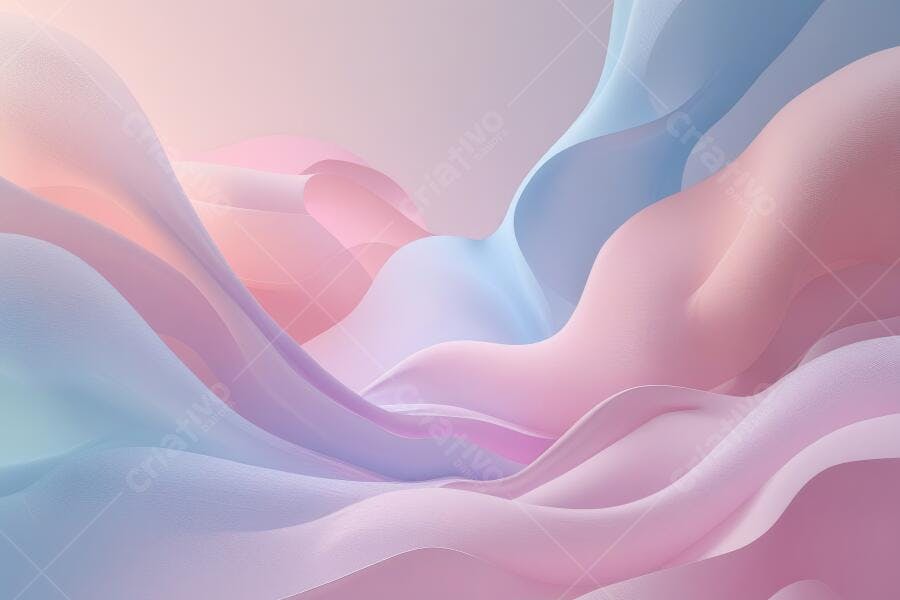 Foto Abstrata Ondas Fluidas Rosa Azul Pastel