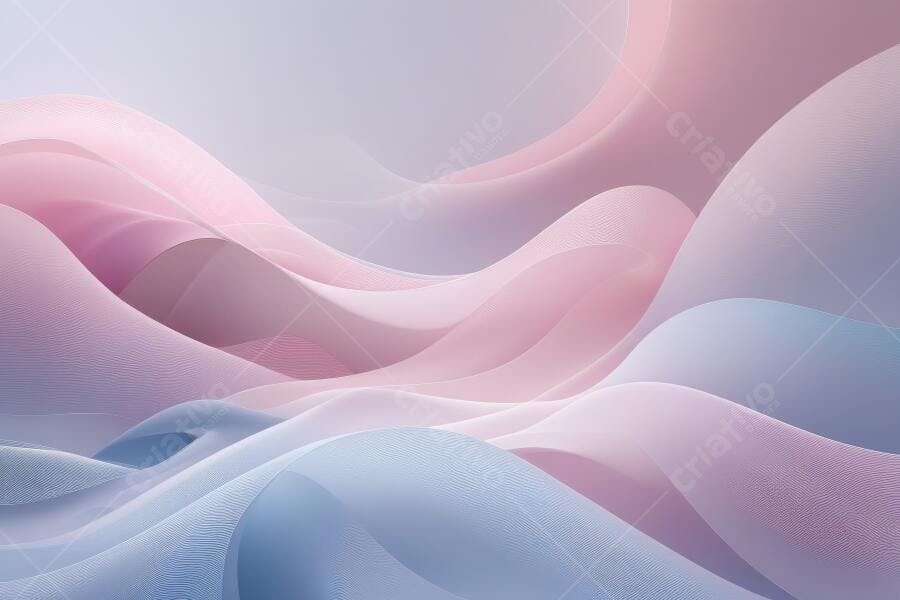 Fundo Abstrato Ondas Suaves Rosa Azul Gradiente