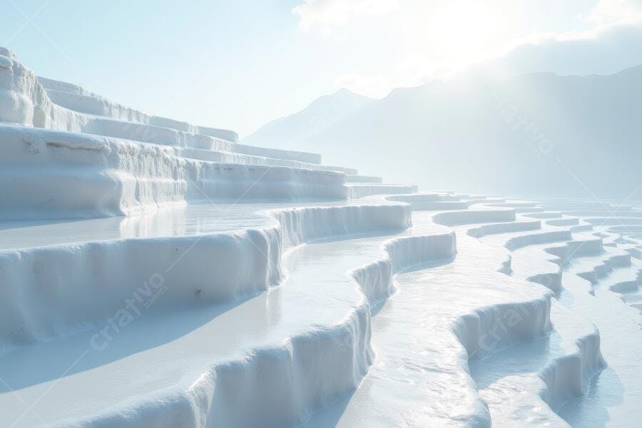 Foto Pamukkale Turquia Piscinas Termais Brancas Naturais