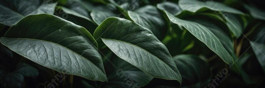 Foto Folhas Verdes Escuras Textura Natural Fundo Botânico