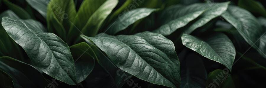 Foto Folhas Verdes Escuras Textura Natural Fundo Botânico