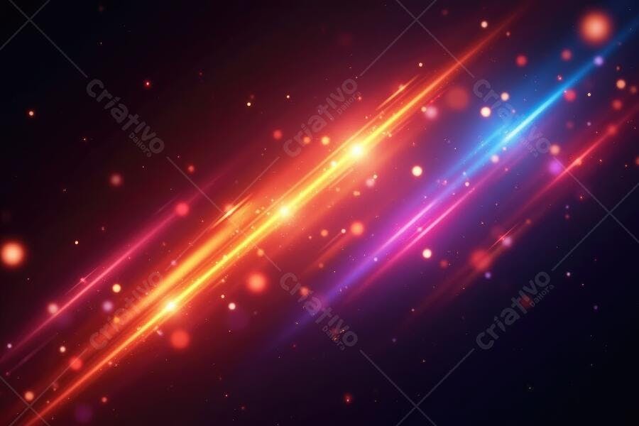 Fundo Abstrato Luzes Neon Brilhantes Vermelho Azul Roxo