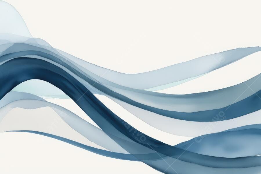 Fundo Abstrato Ondas Azuis Fluido Elegante