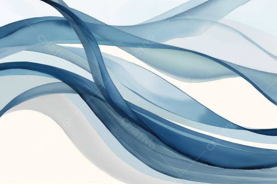 Fundo Abstrato Ondas Azuis Fluídas Design Moderno