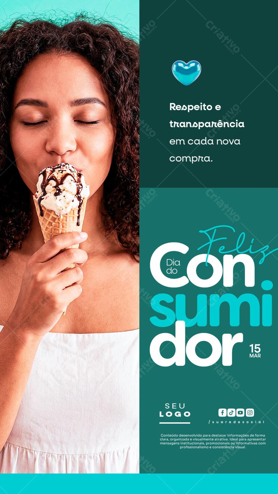 Post Instagram Dia do Consumidor 15 de Março PSD Editável