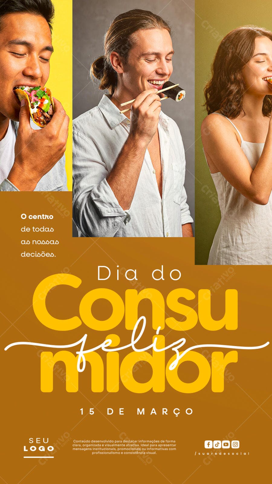 Post Instagram Dia do Consumidor 15 de Março PSD Editável