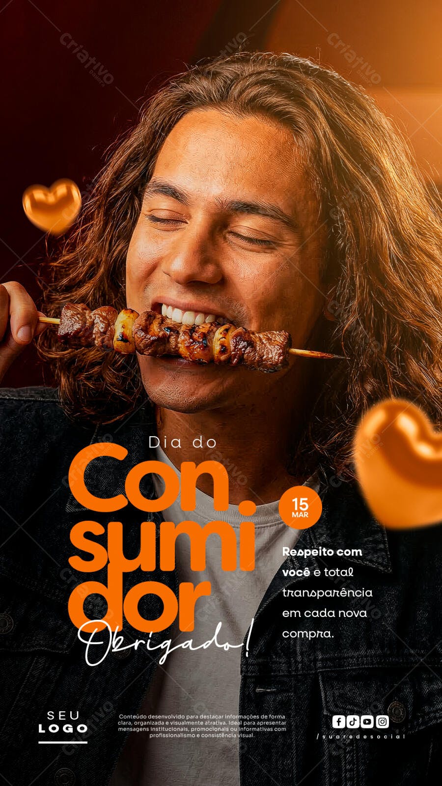 Story Dia do Consumidor Churrascaria PSD Editável