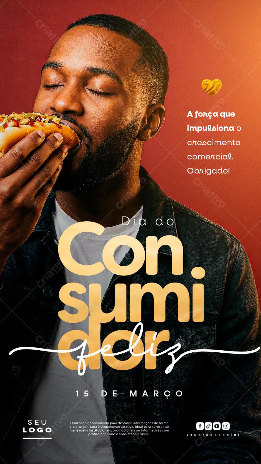 Post Instagram Dia do Consumidor 15 de Março PSD Editável