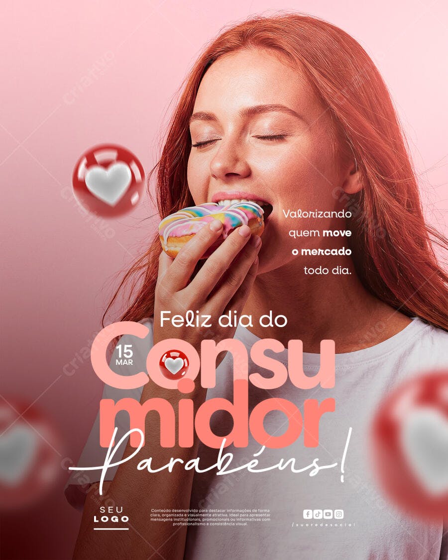 Post Instagram Dia do Consumidor 15 de Março PSD Editável
