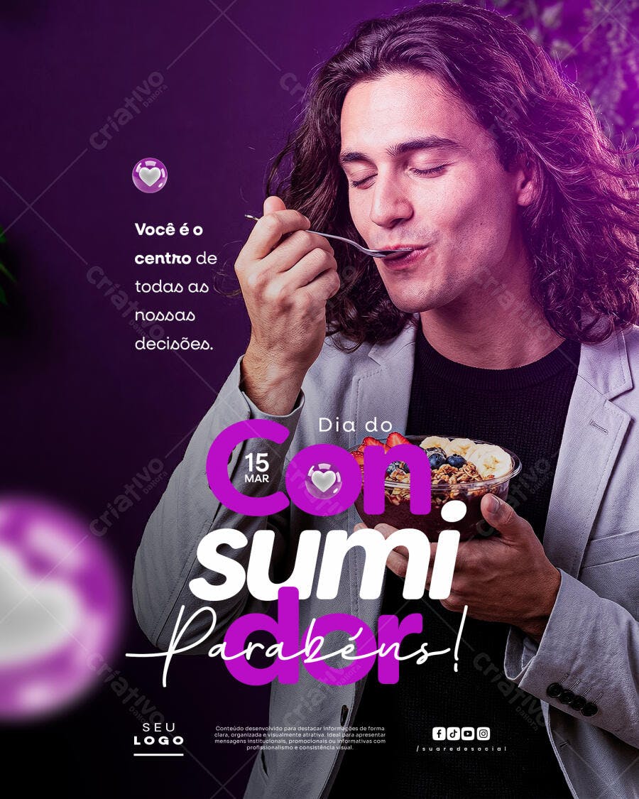 Post Instagram Dia do Consumidor 15 de Março PSD Editável