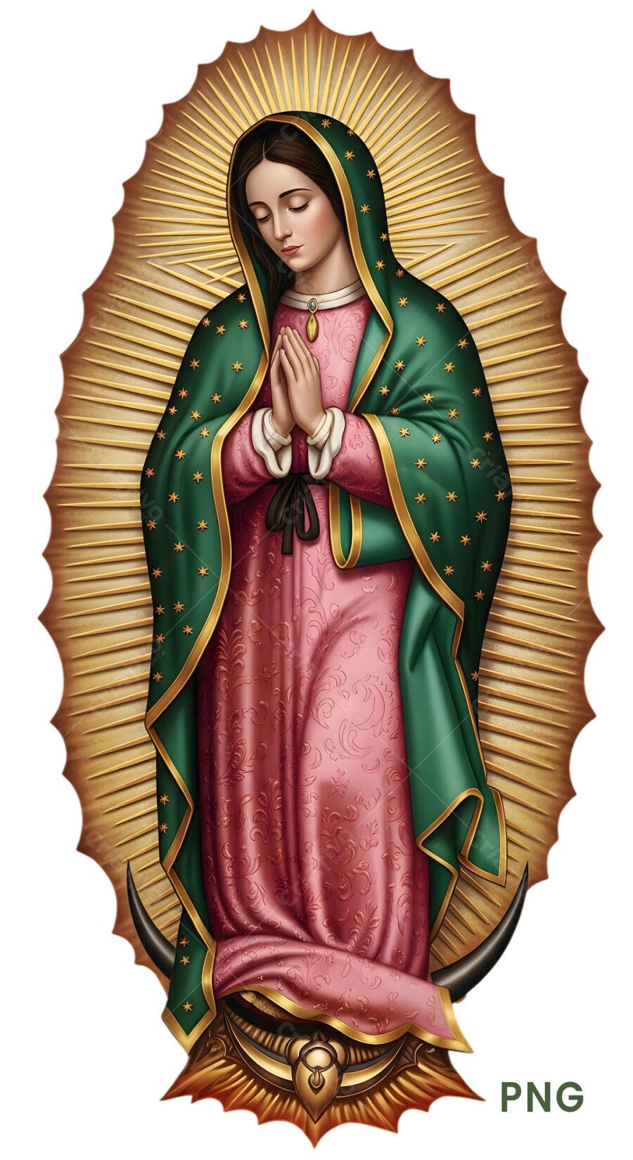 Nossa Senhora de Guadalupe Imagem Religiosa PSD Editável