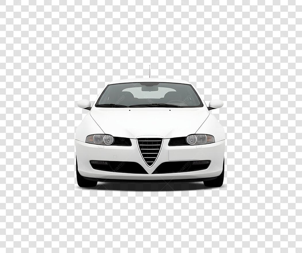 Foto Recortada Carro Branco Esportivo PNG Fundo Transparente