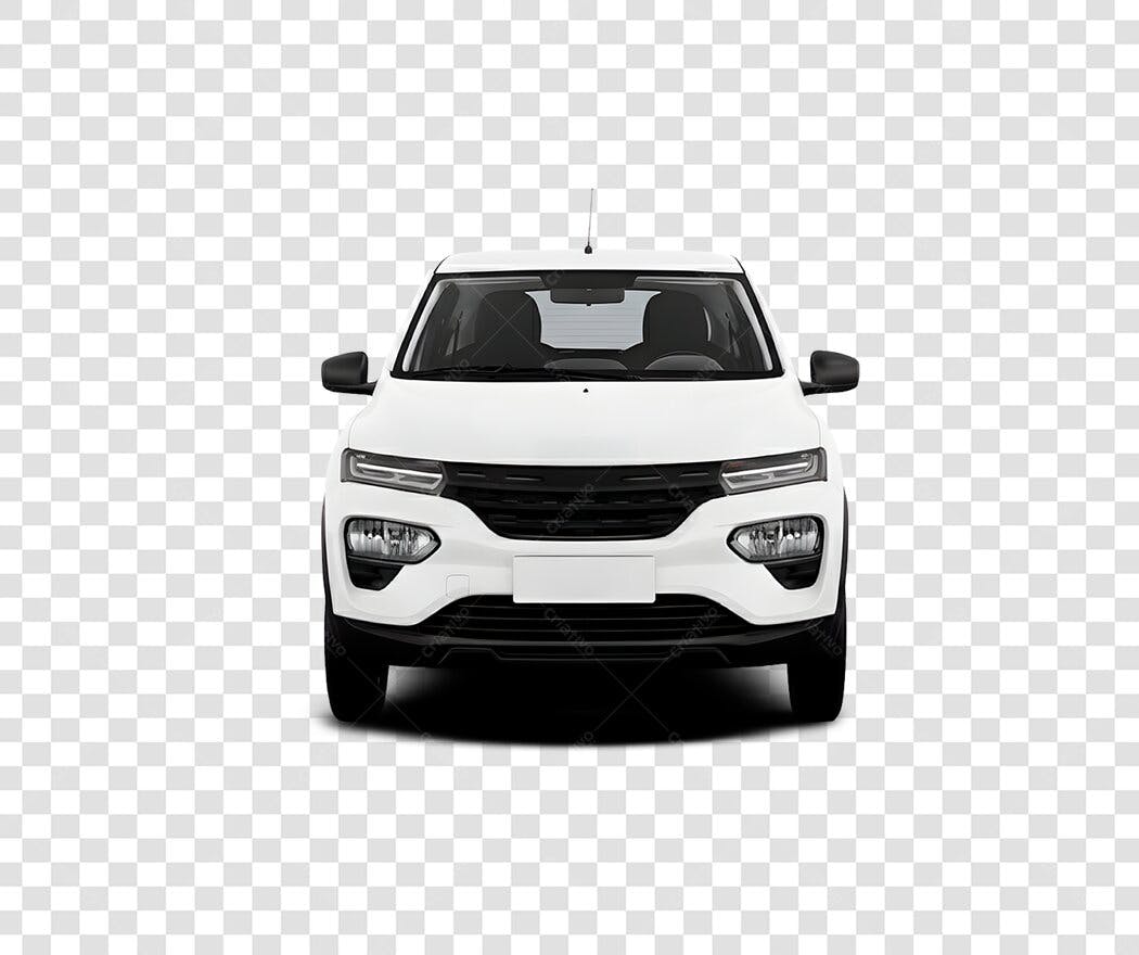 Foto Recortada Carro SUV Branco Frente PNG Fundo Transparente