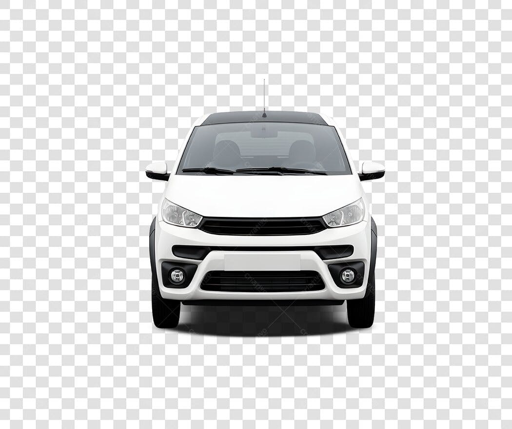 Foto Recortada Carro Branco Frente PNG Fundo Transparente