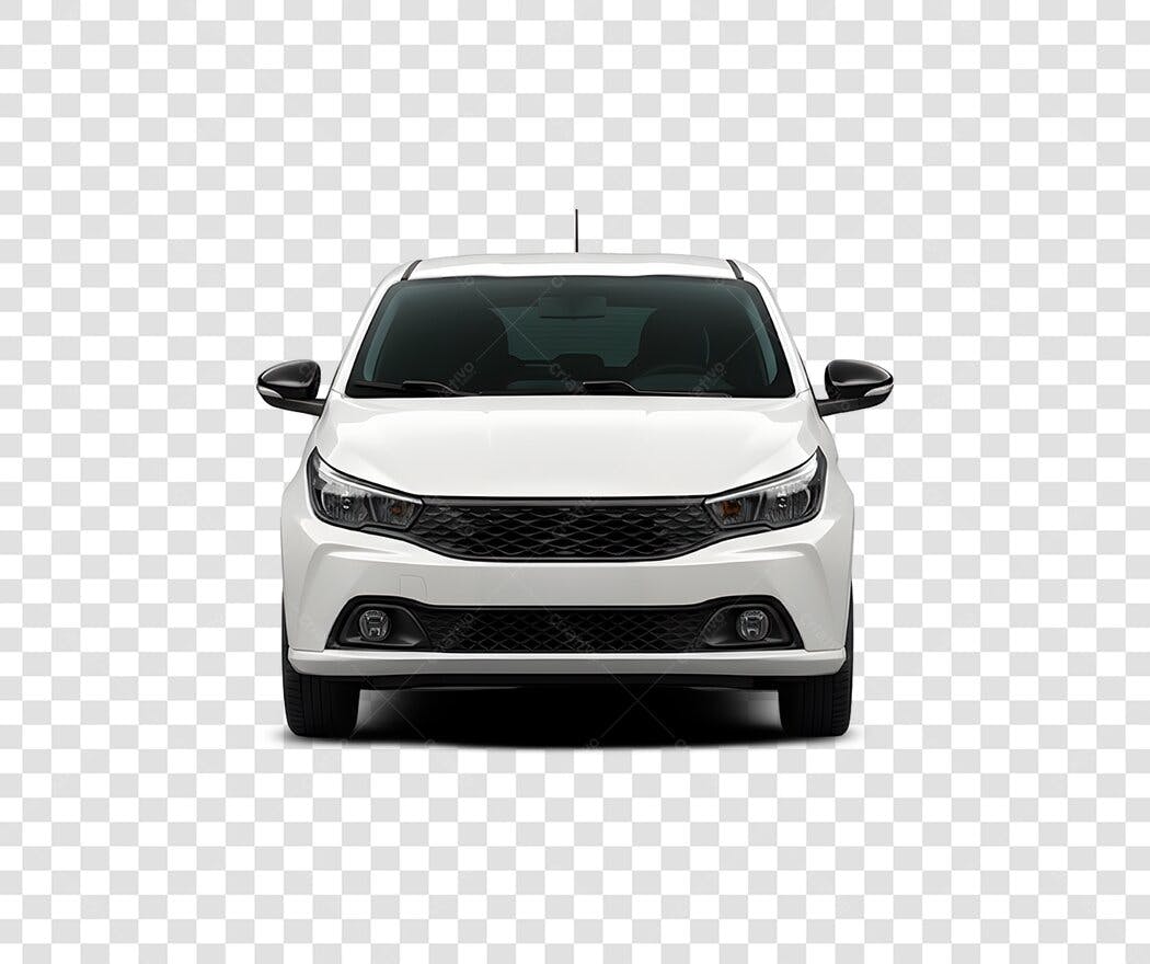 Foto Recortada Carro Branco Frente PNG Fundo Transparente