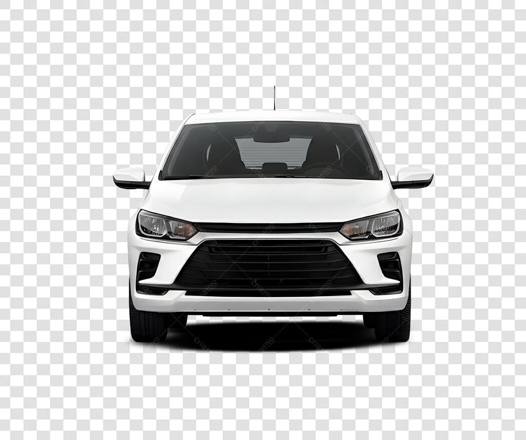 Foto Recortada Carro Branco Frente PNG Fundo Transparente