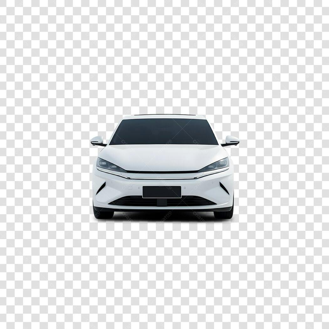 Foto Recortada Carro Branco Frente PNG Fundo Transparente