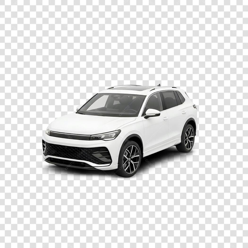 Foto Recortada Carro SUV Branco Moderno PNG Fundo Transparente