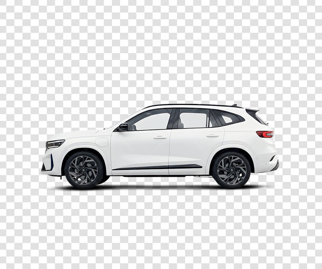 Foto Recortada Carro SUV Branco Lateral PNG Fundo Transparente