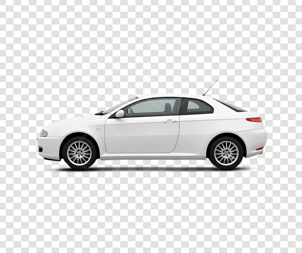 Foto Recortada Carro Branco Esportivo PNG Fundo Transparente