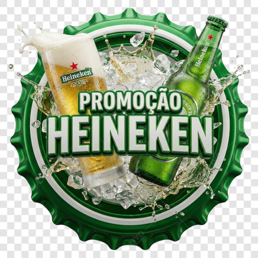 Logo Heineken Promoção Cerveja PNG Fundo Transparente