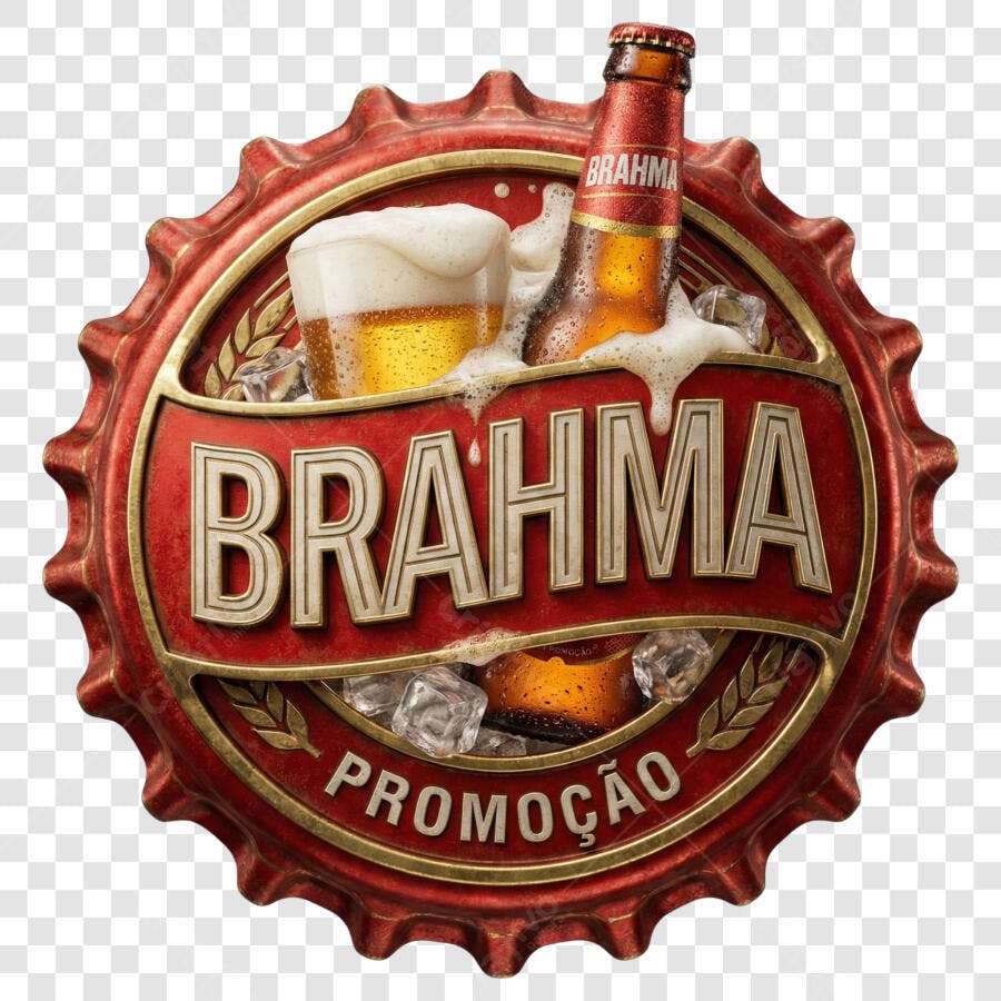 Logo Marca Brahma Cerveja Copo Gelo Promoção PNG Fundo Transparente