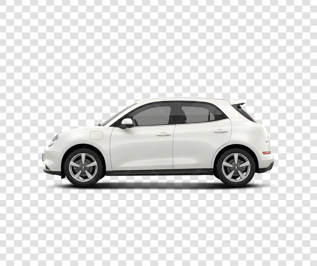 Foto Recortada Carro Branco SUV Lateral PNG Fundo Transparente