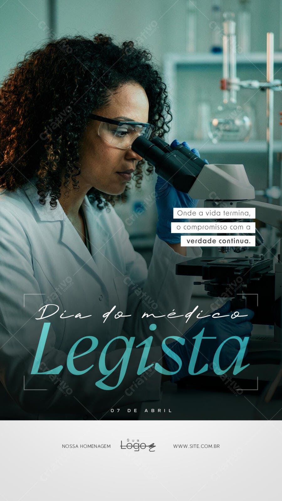 Story Dia do Médico Legista 7 de Abril PSD Editável