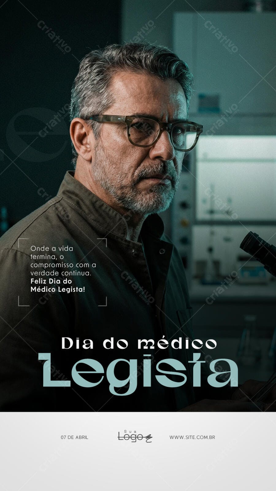 Story Dia do Médico Legista 7 de Abril PSD Editável