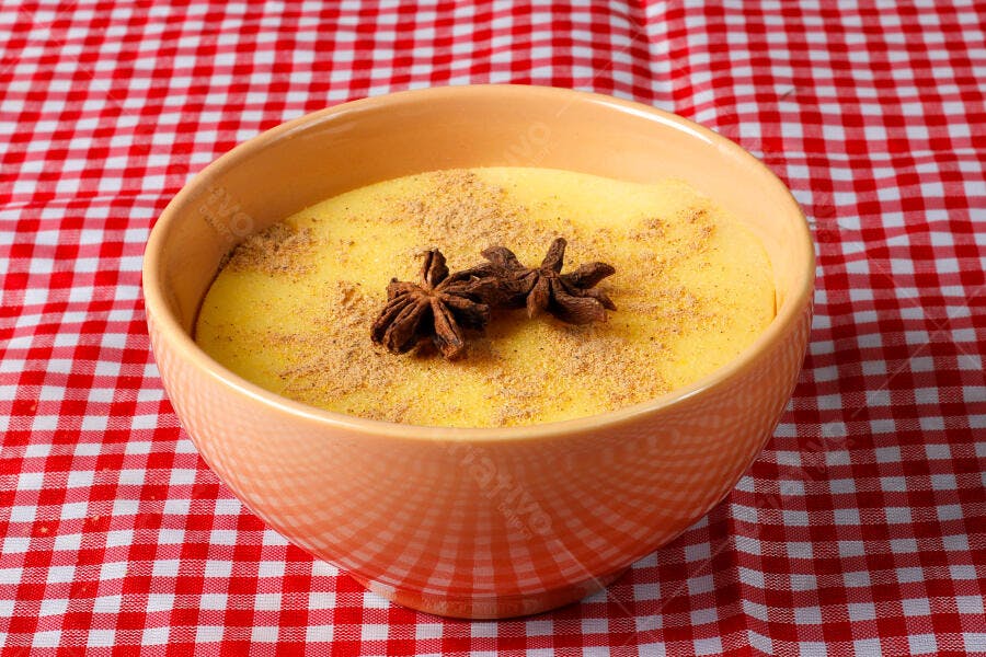 Foto Curau de Milho Doce com Canela e Anis Estrelado Festa Junina