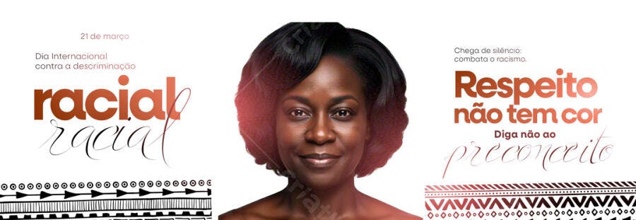 Post Instagram Dia da Consciência Negra Respeito Racial PSD Editável