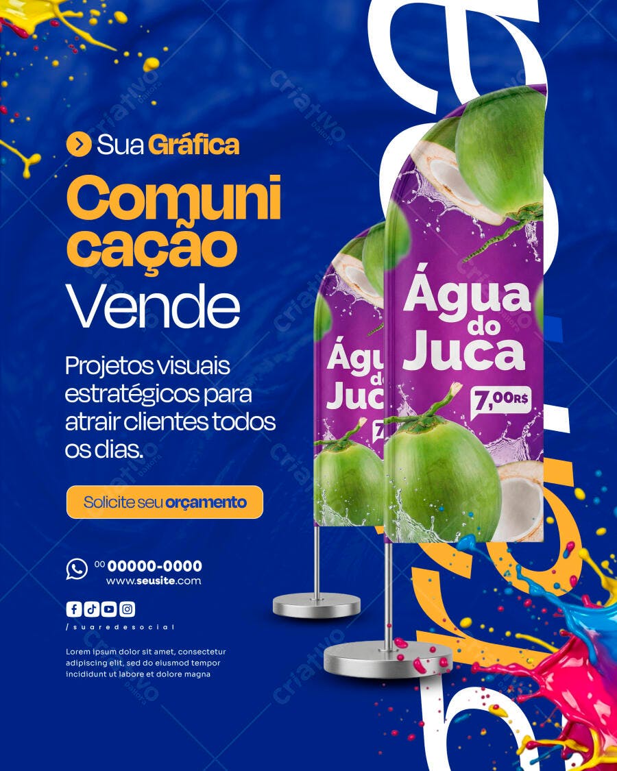 Banner Display Gráfica Comunicação Visual PSD Editável