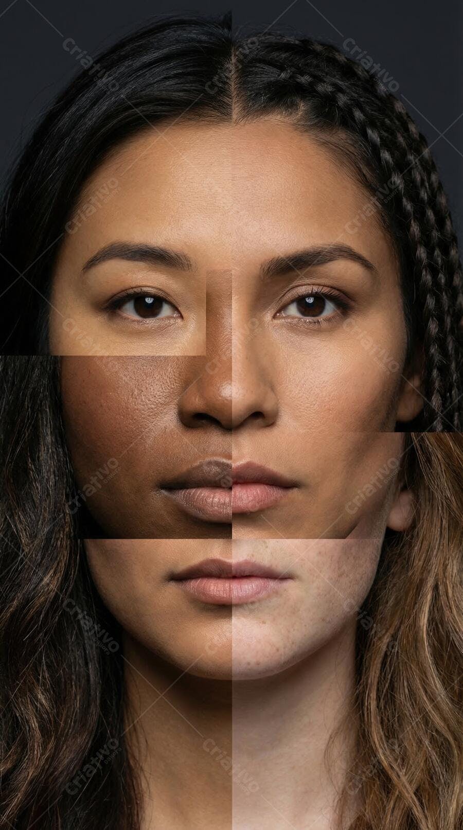 Foto Mulher Diversidade Racial Cores de Pele Diferentes
