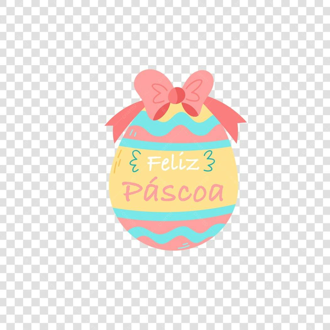 Ilustração Ovo de Páscoa Feliz Páscoa Abril PNG Fundo Transparente
