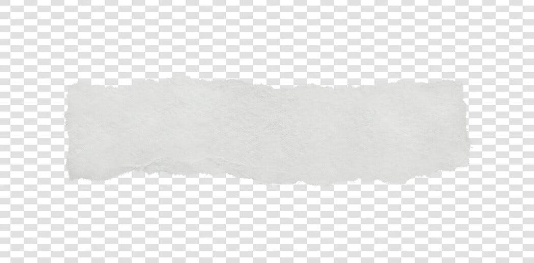 Elemento Decorativo Papel Rasgado Branco PNG Fundo Transparente