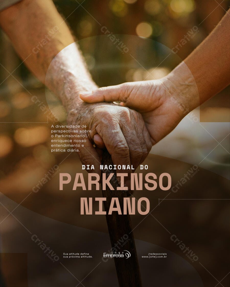 Post Dia Nacional do Parkinsoniano PSD Editável