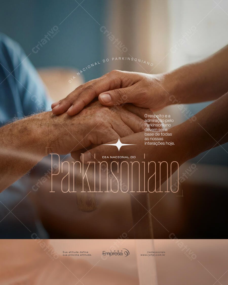 Post Dia Nacional do Parkinsoniano PSD Editável