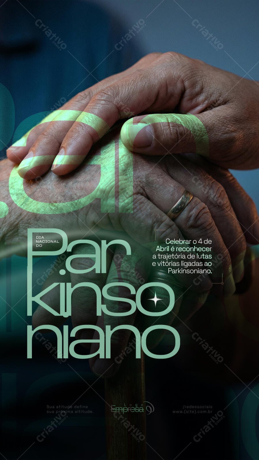Story Dia Nacional do Parkinsoniano Abril PSD Editável