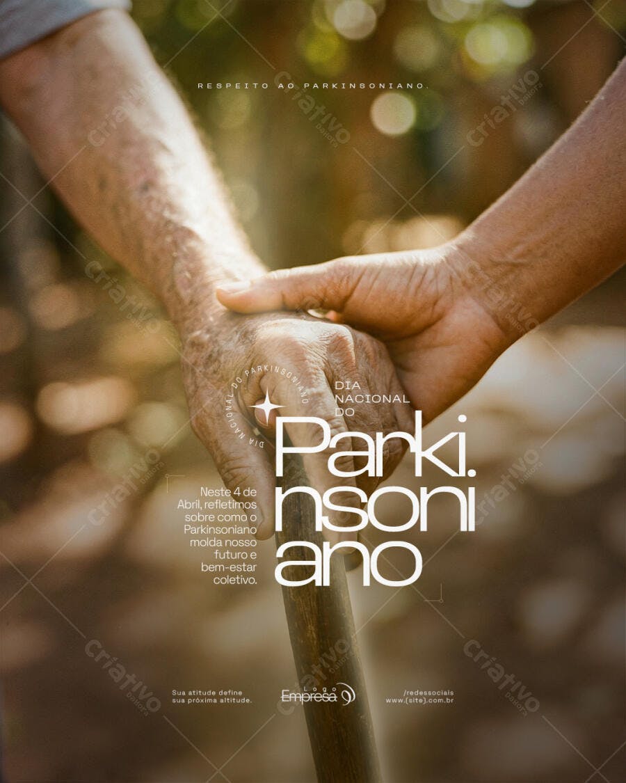Post Dia Nacional do Parkinsoniano 4 de Abril PSD Editável
